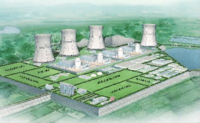 小墨山核電廠效果圖。（本版圖片由湖南核電有限公司提供）
